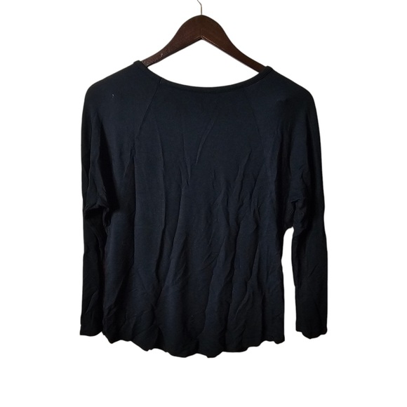 Gilligan & OMalley Black Long Sleeve Womens Extra Small Crewneck Shirt - Picture 5 of 5